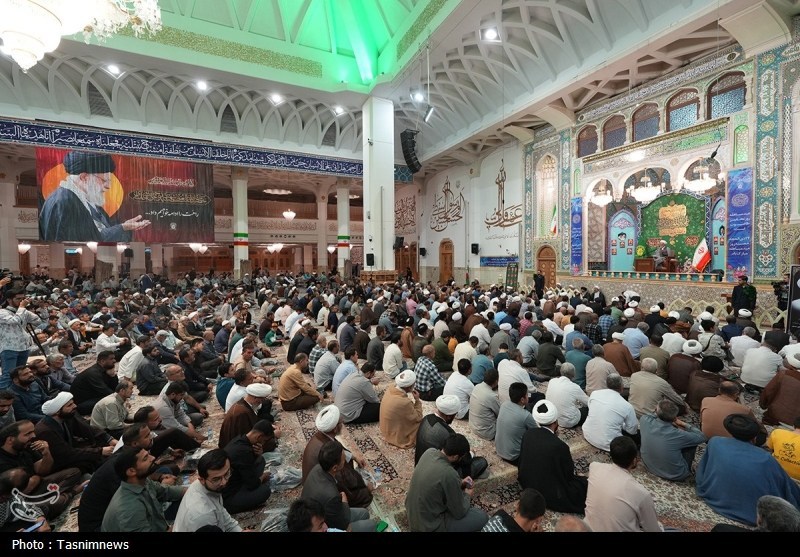 مراسم ترحیم آیتالله فیاض در حرم حضرت معصومه(س) برگزار شد+ عکس حضرت معصومه (س) , اخبار قم , رهبر انقلاب ,