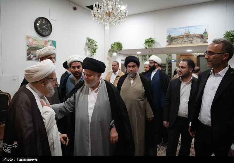مراسم ترحیم آیتالله فیاض در حرم حضرت معصومه(س) برگزار شد+ عکس حضرت معصومه (س) , اخبار قم , رهبر انقلاب ,