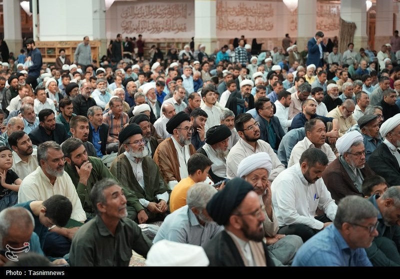 مراسم ترحیم آیتالله فیاض در حرم حضرت معصومه(س) برگزار شد+ عکس حضرت معصومه (س) , اخبار قم , رهبر انقلاب ,