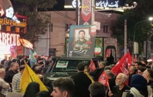 مراسم وداع با پیکر شهید سرافراز «یوسف محمدی» در زنجان برگزار شد