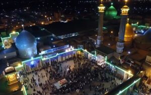 نوای سینه‌زنی کاروان خوزستان در حریم حضرت عبدالعظیم
