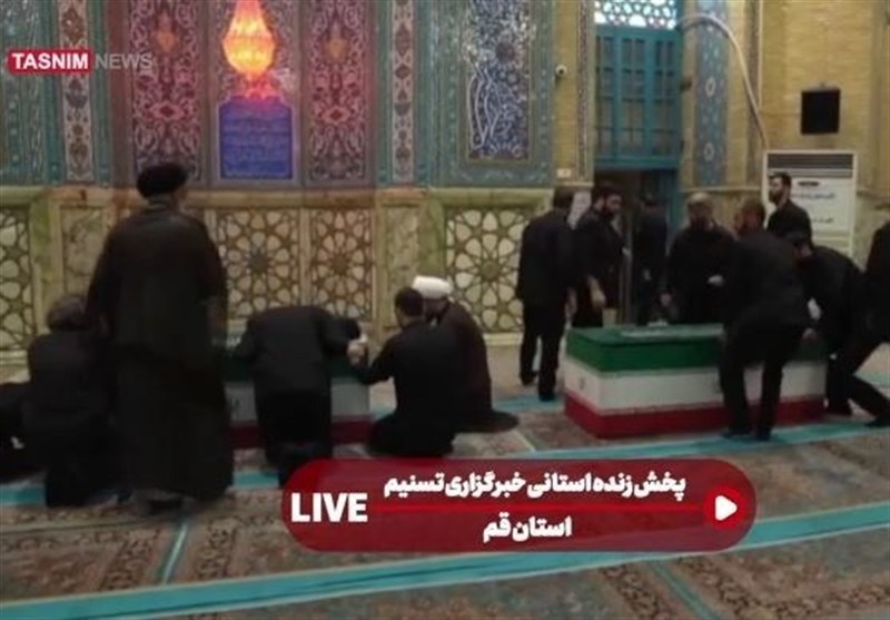 گزارش تسنیم از جزییات بدرقه آقای شهید ایران در قم/رویداد بزرگ تاریخ قم تشییع رهبر شهید , تشییع امام شهید , تشییع آیتاللهالعظمی سید علی خامنهای , بدرقه آقای شهید ایران , اخبار استان قم , آیتالله سید علی خامنهای ,